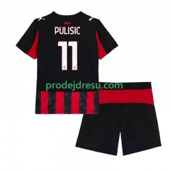 AC Milán Dresy Fotbal Christian Pulisic 11 Dětský Domácí 2025-2026 Krátký rukáv