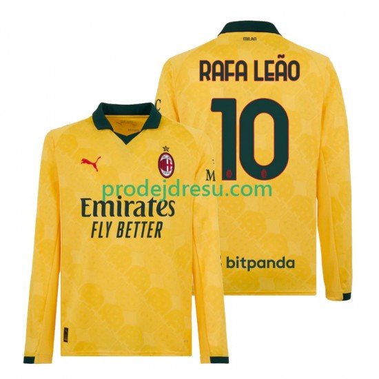AC Milán Dresy Fotbal Rafael Leao 10 Muž Alternativní 2025-2026 Dlouhý rukáv