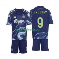 AFC Ajax Dresy Fotbal Brian Brobbey 9 Dětský Venkovní 2025-2026 Krátký rukáv