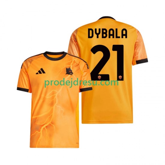 AS Řím Dresy Fotbal Dybala 21 Muž Venkovní 2025-2026 Krátký rukáv