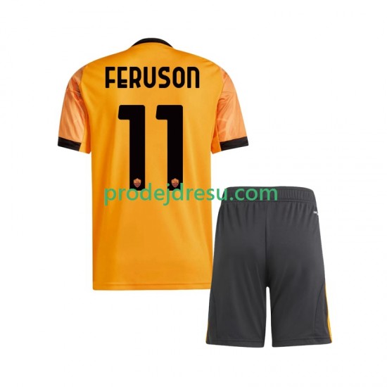 AS Řím Dresy Fotbal Evan Ferguson 11 Dětský Venkovní 2025-2026 Krátký rukáv