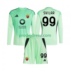 AS Řím Dresy Fotbal Mile Svilar 99 Brankářské Dětský Venkovní Čtvrtý 2025-2026 Dlouhý rukáv
