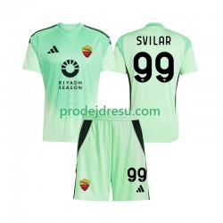 AS Řím Dresy Fotbal Mile Svilar 99 Brankářské Dětský Venkovní Čtvrtý 2025-2026 Krátký rukáv