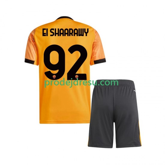 AS Řím Dresy Fotbal Stephan El Shaarawy 92 Dětský Venkovní 2025-2026 Krátký rukáv