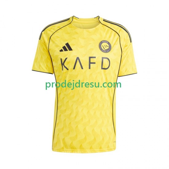 Dresy Fotbal Al Nassr Muž Domácí 2025-2026 Krátký rukáv