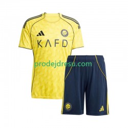 Dresy Fotbal Al Nassr Dětský Domácí 2025-2026 Krátký rukáv