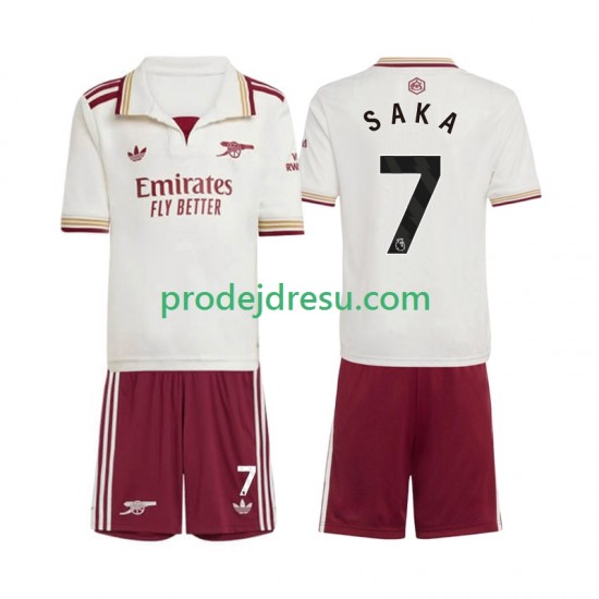 Arsenal Dresy Fotbal Bukayo Saka 7 Dětský Alternativní 2025-2026 Krátký rukáv