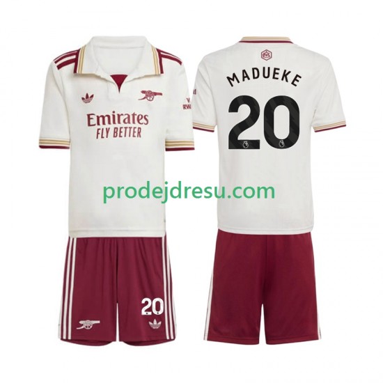 Arsenal Dresy Fotbal Noni Madueke 20 Dětský Alternativní 2025-2026 Krátký rukáv