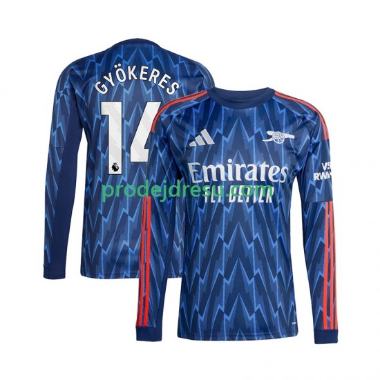 Arsenal Dresy Fotbal Viktor Gyokeres 14 Muž Venkovní 2025-2026 Dlouhý rukáv