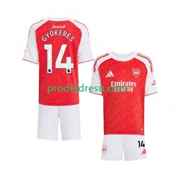 Arsenal Dresy Fotbal Viktor Gyokeres 14 Dětský Domácí 2025-2026 Krátký rukáv