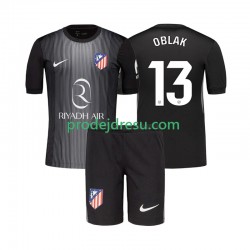 Atlético Madrid Dresy Fotbal Jan Oblak 13 Brankářské Dětský Venkovní 2025-2026 Krátký rukáv
