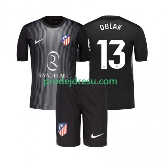 Atlético Madrid Dresy Fotbal Jan Oblak 13 Brankářské Dětský Venkovní 2025-2026 Krátký rukáv