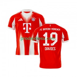 FC Bayern Mnichov Dresy Fotbal Alphonso Davies 19 Muž Domácí 2025-2026 Krátký rukáv