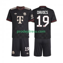 FC Bayern Mnichov Dresy Fotbal Alphonso Davies 19 Dětský Alternativní 2025-2026 Krátký rukáv