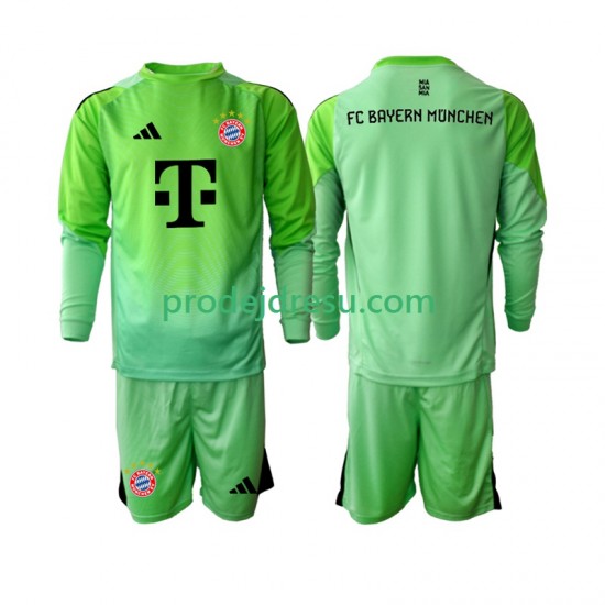 FC Bayern Mnichov Dresy Fotbal Brankářské Dětský Domácí 2025-2026 Dlouhý rukáv