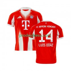 FC Bayern Mnichov Dresy Fotbal Luis Diaz 14 Muž Domácí 2025-2026 Krátký rukáv