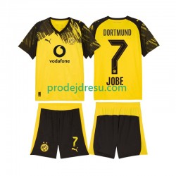 Borussia Dortmund Dresy Fotbal Jobe Bellingham 7 Dětský Domácí 2025-2026 Krátký rukáv