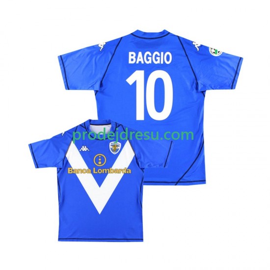 Dresy Fotbal Brescia Calcio Baggio 10 2003 Retro Muž Domácí 2004 Krátký rukáv