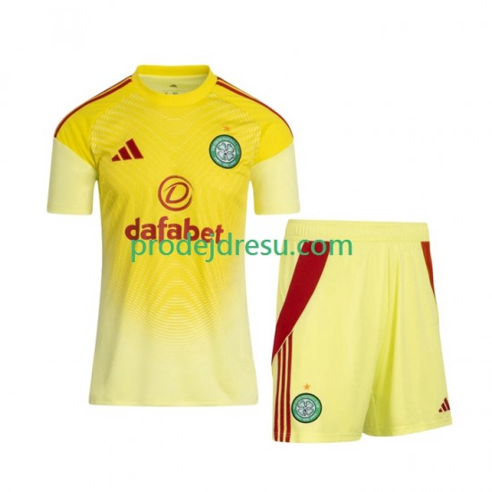 Celtic Dresy Fotbal FC Brankářské Dětský Domácí 2025-2026 Krátký rukáv