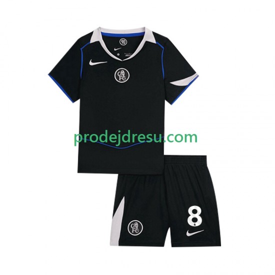 Chelsea Dresy Fotbal Enzo Fernandez 8 Dětský Alternativní 2025-2026 Krátký rukáv