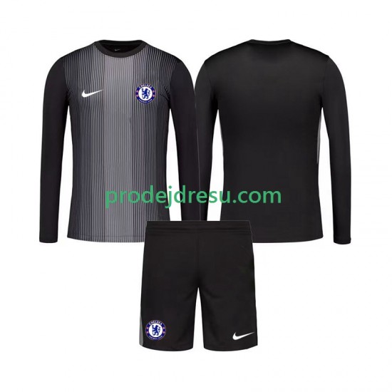 Chelsea Dresy Fotbal Brankářské Dětský Domácí 2025-2026 Dlouhý rukáv