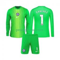 Chelsea Dresy Fotbal Robert Sanchez 1 Brankářské Dětský Venkovní 2025-2026 Dlouhý rukáv