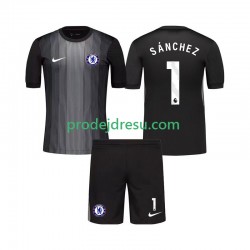 Chelsea Dresy Fotbal Robert Sanchez 1 Brankářské Dětský Domácí 2025-2026 Krátký rukáv