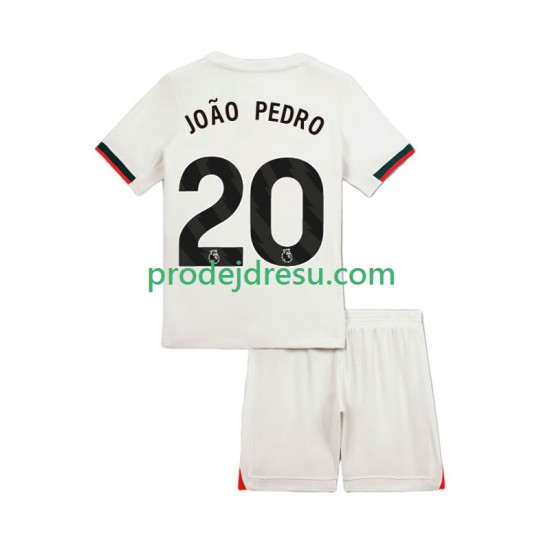Chelsea Dresy Fotbal Joao Pedro 20 Dětský Venkovní 2025-2026 Krátký rukáv