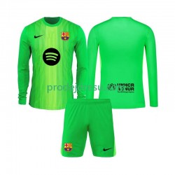 FC Barcelona Dresy Fotbal Brankářské Dětský Domácí 2025-2026 Dlouhý rukáv