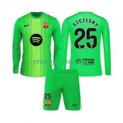 FC Barcelona Dresy Fotbal Szczesny 25 Brankářské Dětský Domácí 2025-2026 Dlouhý rukáv