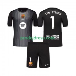 FC Barcelona Dresy Fotbal Ter Stegen 1 Brankářské Dětský Alternativní 2025-2026 Krátký rukáv