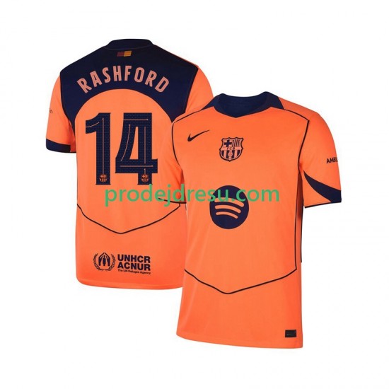 FC Barcelona Dresy Fotbal Marcus Rashford 14 UCL Muž Alternativní 2025-2026 Krátký rukáv