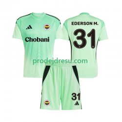 Dresy Fotbal Fenerbahce Ederson Moraes 31 Brankářské Dětský Venkovní 2025-2026 Krátký rukáv