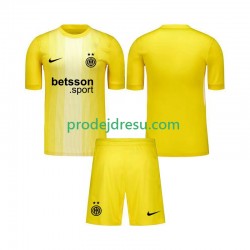 Inter Milán Dresy Fotbal Brankářské Dětský Venkovní 2025-2026 Krátký rukáv