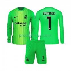 Inter Milán Dresy Fotbal Yann Sommer 1 Brankářské Dětský Alternativní 2025-2026 Dlouhý rukáv