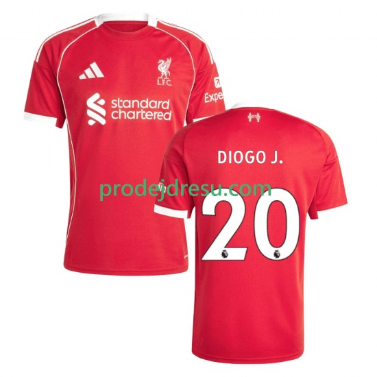 Liverpool Dresy Fotbal Diogo Jota 20 Muž Domácí 2025-2026 Krátký rukáv