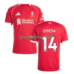 Liverpool Dresy Fotbal Federico Chiesa 14 Muž Domácí 2025-2026 Krátký rukáv