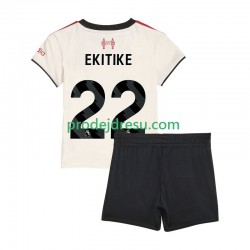 Liverpool Dresy Fotbal Hugo Ekitike 22 Dětský Venkovní 2025-2026 Krátký rukáv