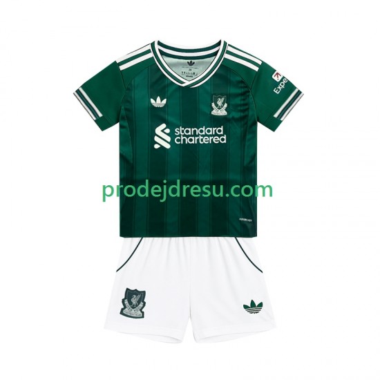 Liverpool Dresy Fotbal Dětský Alternativní 2025-2026 Krátký rukáv