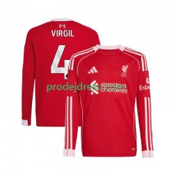 Liverpool Dresy Fotbal Virgil van Dijk 4 Muž Domácí 2025-2026 Dlouhý rukáv