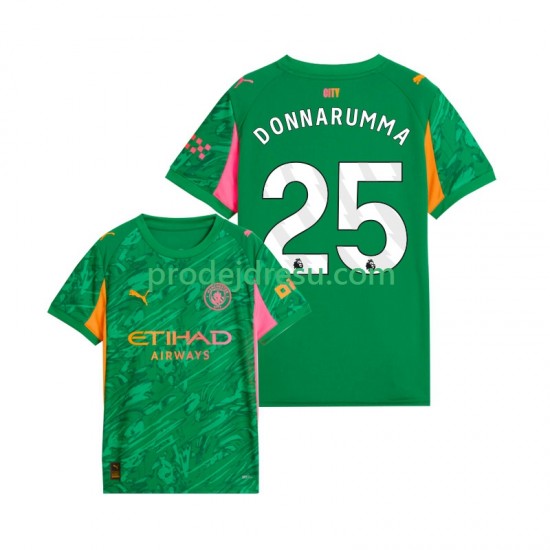 Manchester City Dresy Fotbal Gianluigi Donnarumma 25 Brankářské Muž Domácí 2025-2026 Krátký rukáv