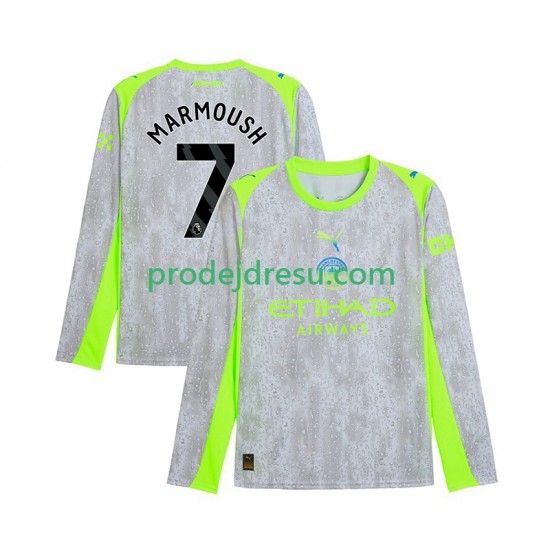 Manchester City Dresy Fotbal Omar Marmoush 7 Muž Alternativní 2025-2026 Dlouhý rukáv