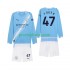 Manchester City Dresy Fotbal Phil Foden 47 Dětský Domácí 2025-2026 Dlouhý rukáv