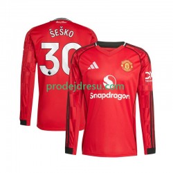 Manchester United Dresy Fotbal Benjamin Sesko 30 Muž Domácí 2025-2026 Dlouhý rukáv