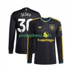 Manchester United Dresy Fotbal Benjamin Sesko 30 Muž Alternativní 2025-2026 Dlouhý rukáv