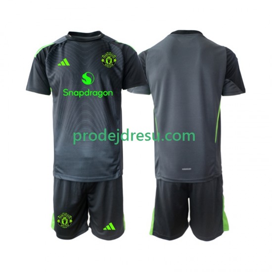 Manchester United Dresy Fotbal Brankářské Dětský Venkovní 2025-2026 Krátký rukáv