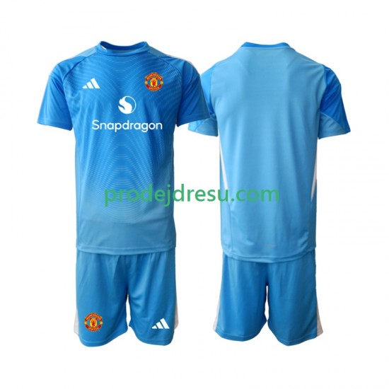 Manchester United Dresy Fotbal Brankářské Dětský Domácí 2025-2026 Krátký rukáv