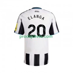 Newcastle United Dresy Fotbal Elanga 20 Muž Domácí 2025-2026 Krátký rukáv