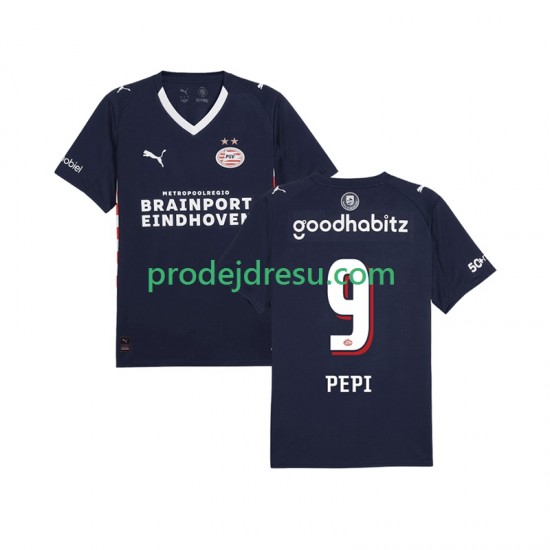 PSV Eindhoven Dresy Fotbal Ricardo Pepi 9 Muž Venkovní 2025-2026 Krátký rukáv