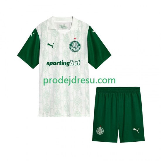 Palmeiras Dresy Fotbal Dětský Venkovní 2025-2026 Krátký rukáv